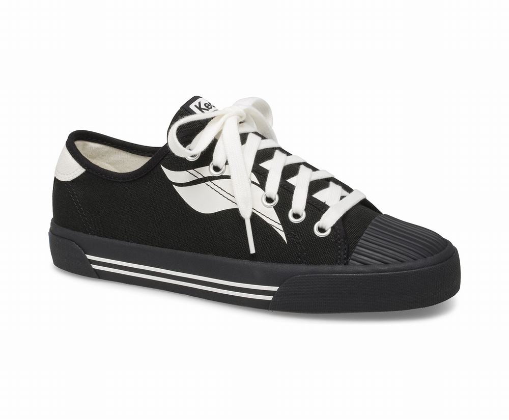 Women's Keds Crew Kick Wave Sneakers Black 1025689KT - South Africa